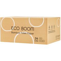 Eco Boom 100% Bamboo Toilet Paper - 24 Pack
